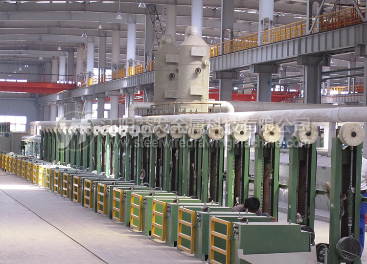 Single-wire copper-coating welding wire production process