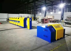 Agricultural (vegetable) greenhouse frame steel wire production process